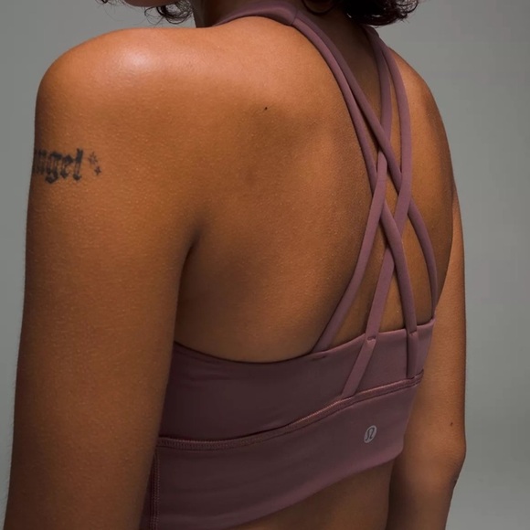 Lululemon Women’s Energy Bra High Neck Long Line Tough Size 6 Dark Oxide - Picture 3 of 12